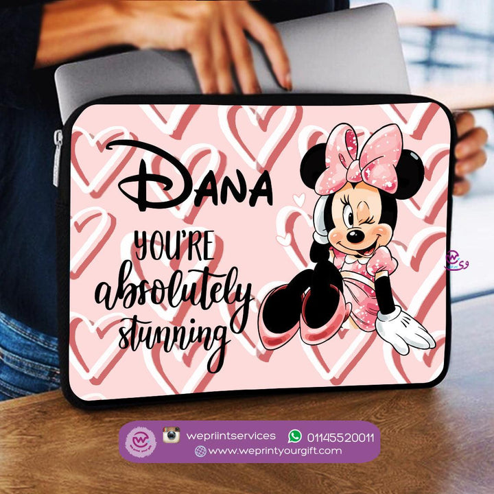 Laptop Sleeve-Canvas-Minnie Mouse - weprint.yourgift