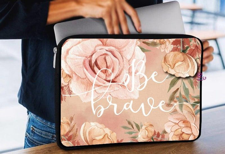 Laptop Sleeve-Canvas- Motivation -Floral - weprint.yourgift
