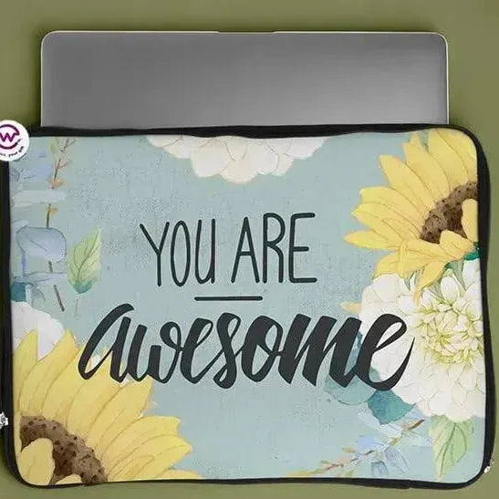 Laptop Sleeve-Canvas-Motivation - Sunflower - WE PRINT