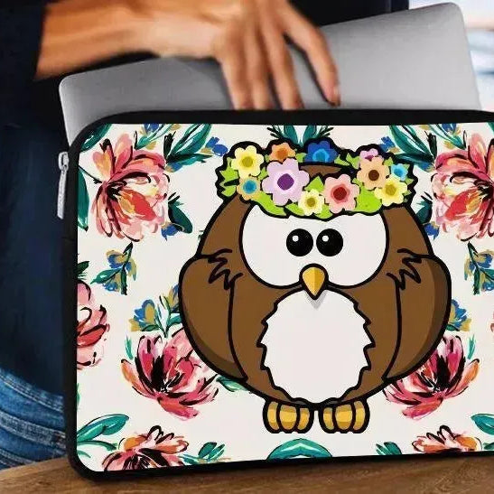 Laptop Sleeve-Canvas- Owl - WE PRINT