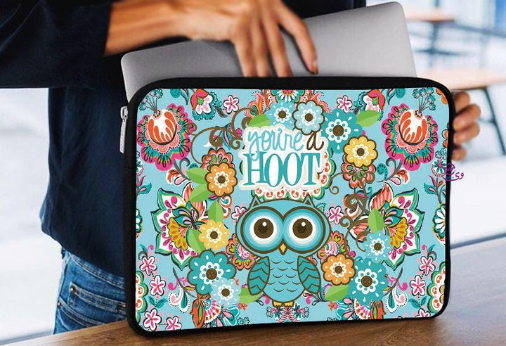 Laptop Sleeve-Canvas- Owl - weprint.yourgift