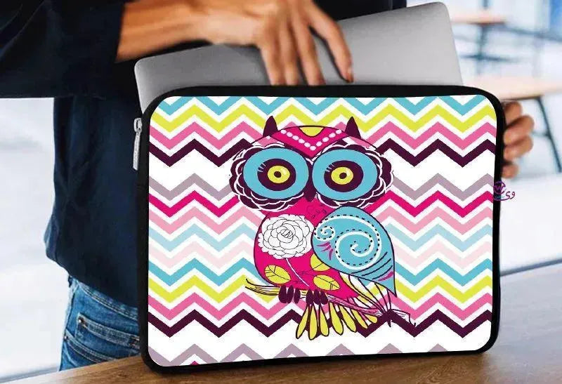Laptop Sleeve-Canvas- Owl - WE PRINT