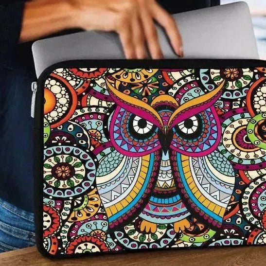 Laptop Sleeve-Canvas- Owl - WE PRINT