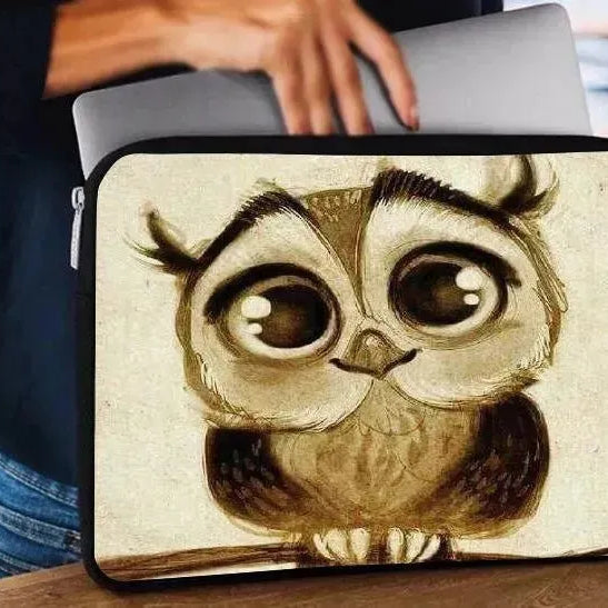 Laptop Sleeve-Canvas- Owl - WE PRINT