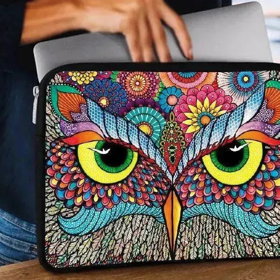 Laptop Sleeve-Canvas- Owl - WE PRINT