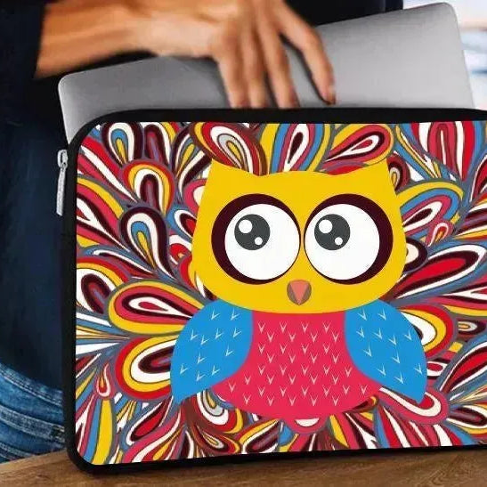 Laptop Sleeve-Canvas- Owl - WE PRINT