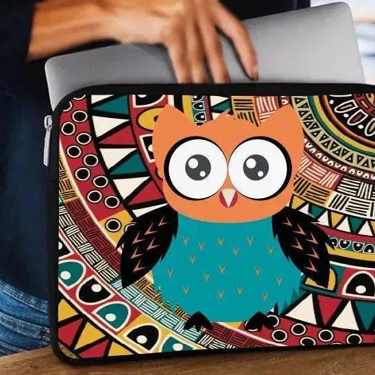 Laptop Sleeve-Canvas- Owl - WE PRINT