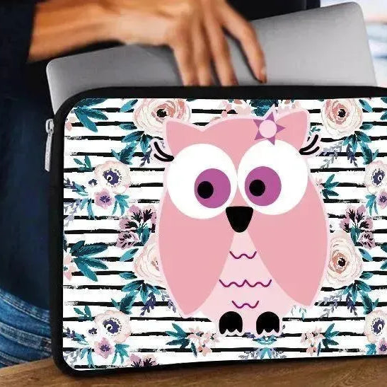Laptop Sleeve-Canvas- Owl - WE PRINT