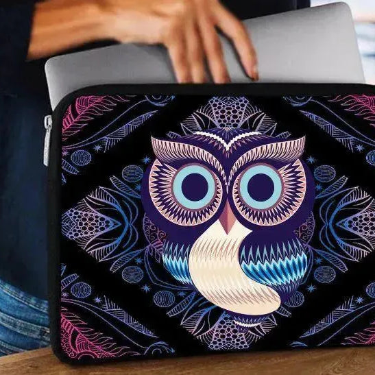 Laptop Sleeve-Canvas- Owl - WE PRINT