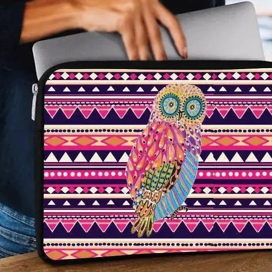Laptop Sleeve-Canvas- Owl - WE PRINT