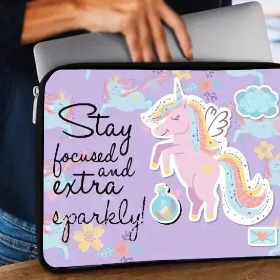 Laptop Sleeve-Canvas- Unicorn - WE PRINT