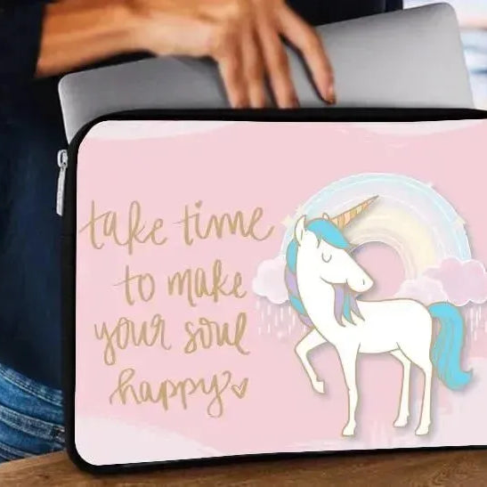 Laptop Sleeve-Canvas- Unicorn - WE PRINT