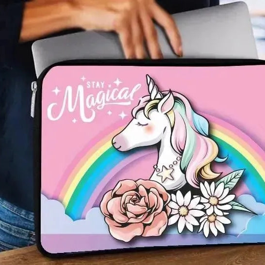 Laptop Sleeve-Canvas- Unicorn - WE PRINT