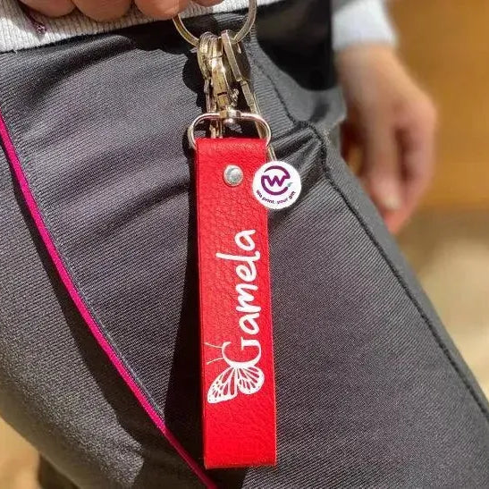 Leather Keychain - Names-B - WE PRINT