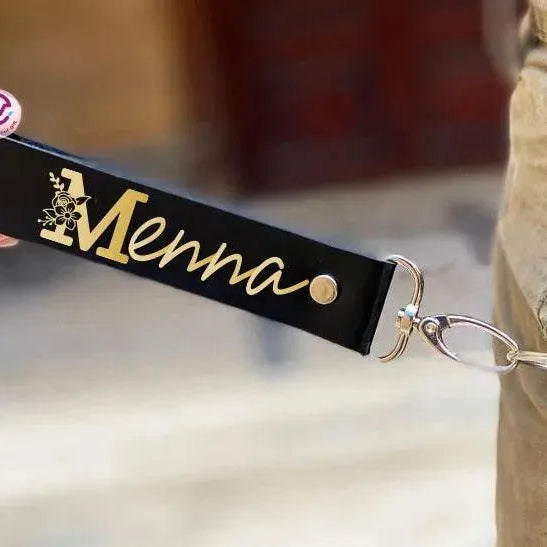 Leather Keychain - Names-C - WE PRINT