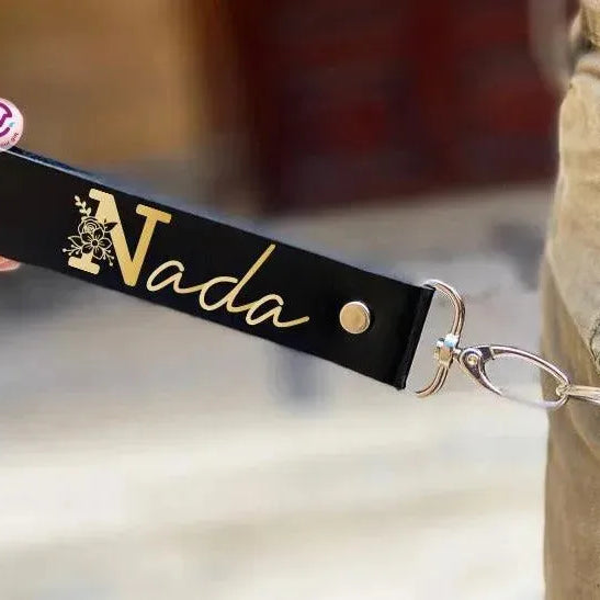 Leather Keychain - Names-C - WE PRINT