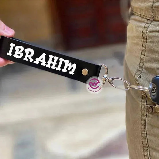Leather Keychain - Names-D - WE PRINT