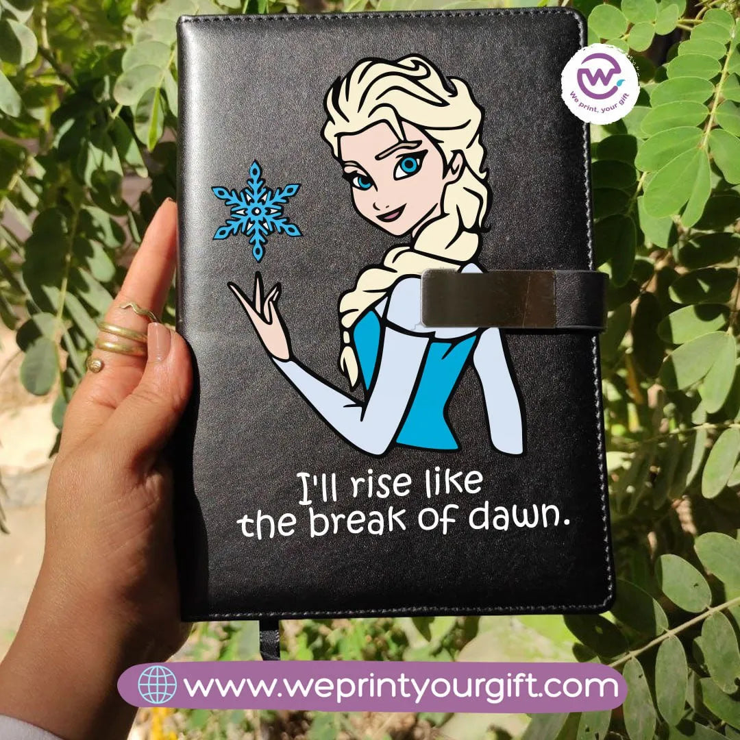 Leather Notebook with Magnetic Clip-Christmas - WE PRINT