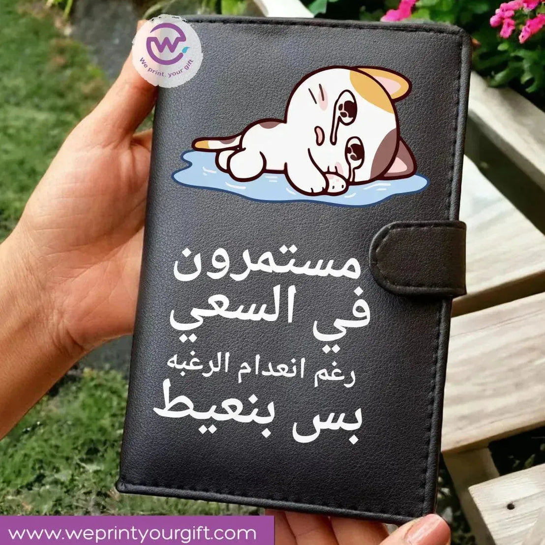 Leather wallet for women - Comics A - WE PRINT