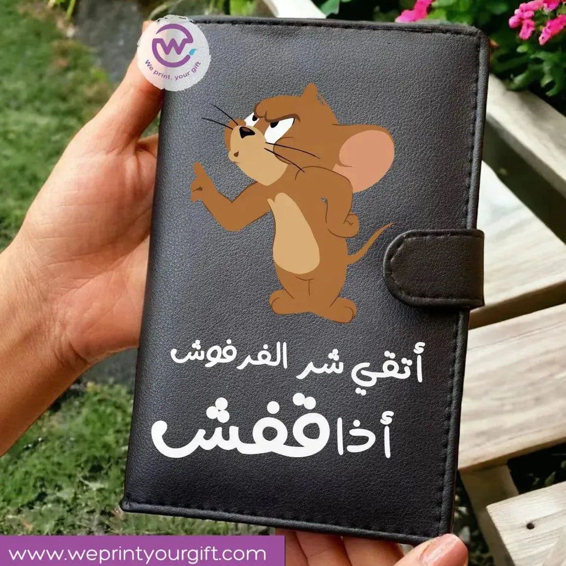 Leather wallet for women - Comics A - WE PRINT