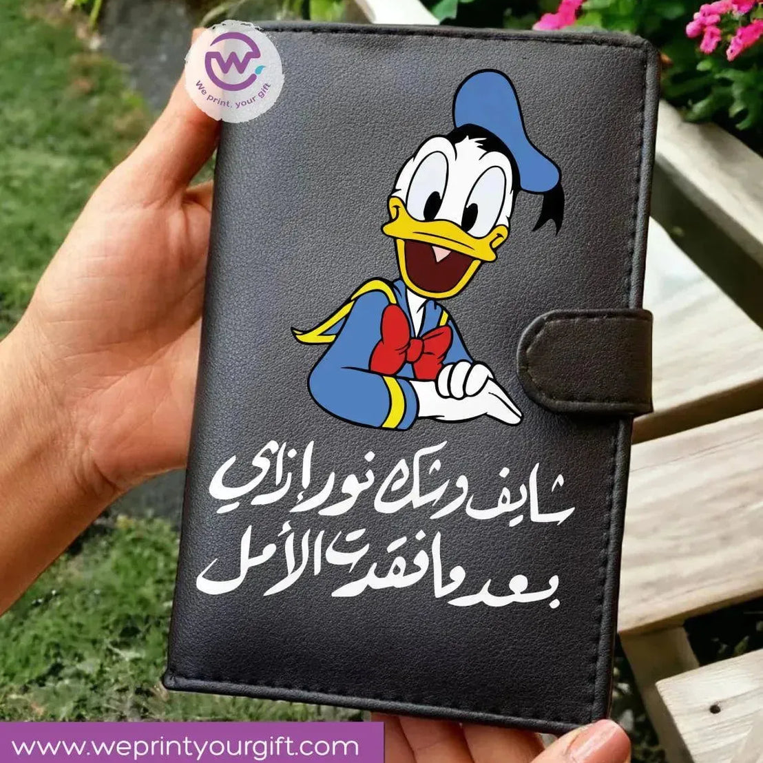 Leather wallet for women - Comics A - WE PRINT