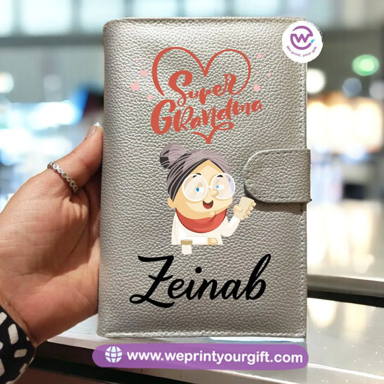 Leather Wallet for Women- Mom designs - WE PRINT