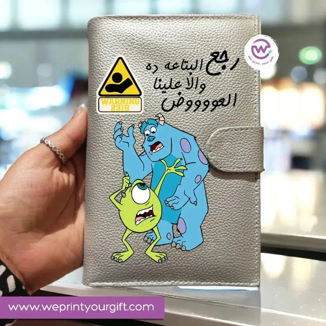 Leather wallet for women -Monster INC. - WE PRINT