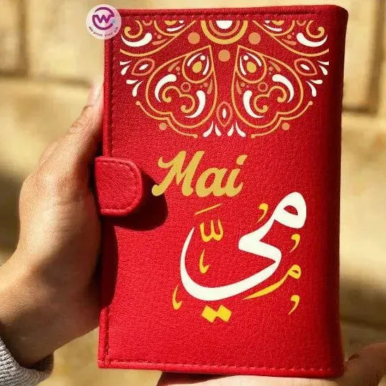 leather wallet for women-Names-A - WE PRINT