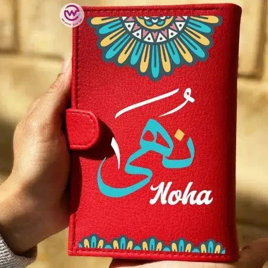 leather wallet for women-Names-A - WE PRINT