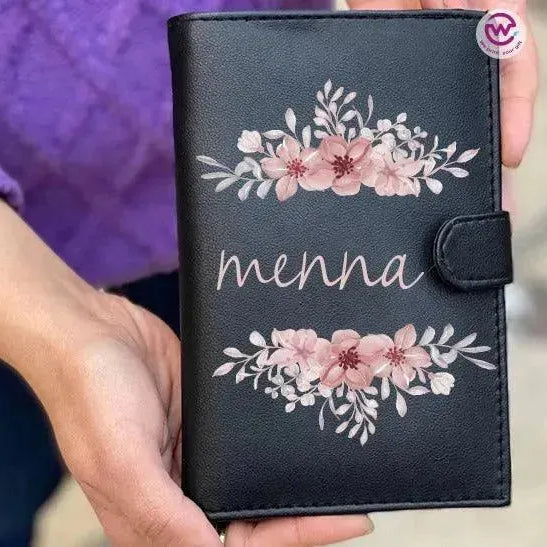 leather wallet for women -Names-C - WE PRINT
