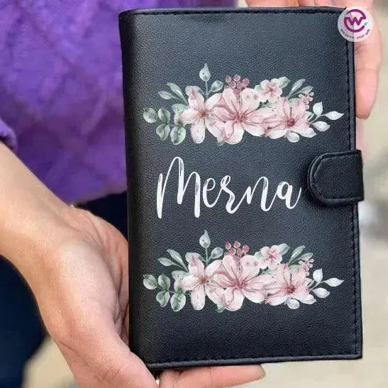 leather wallet for women -Names-C - WE PRINT