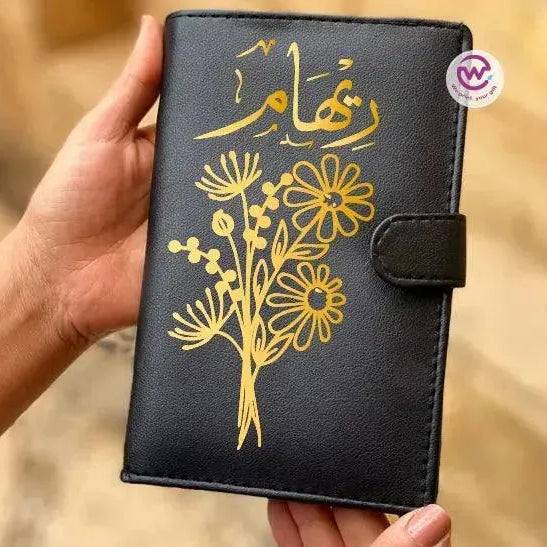 leather wallet for women -Names-D - WE PRINT