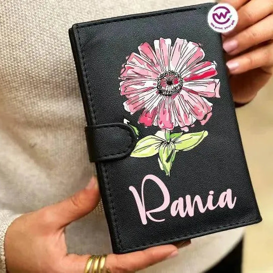 leather wallet for women -Names-E - WE PRINT