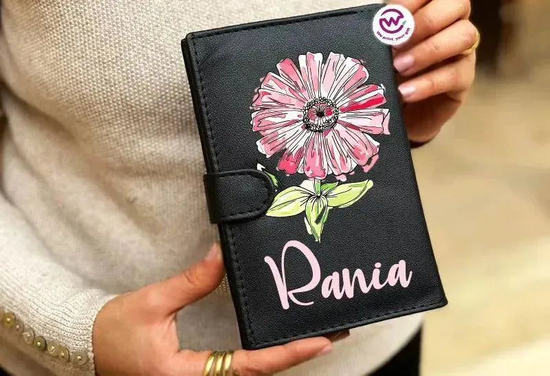 leather wallet for women -Names-E - WE PRINT