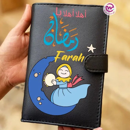 Leather Wallet for Women- Ramadan - WE PRINT