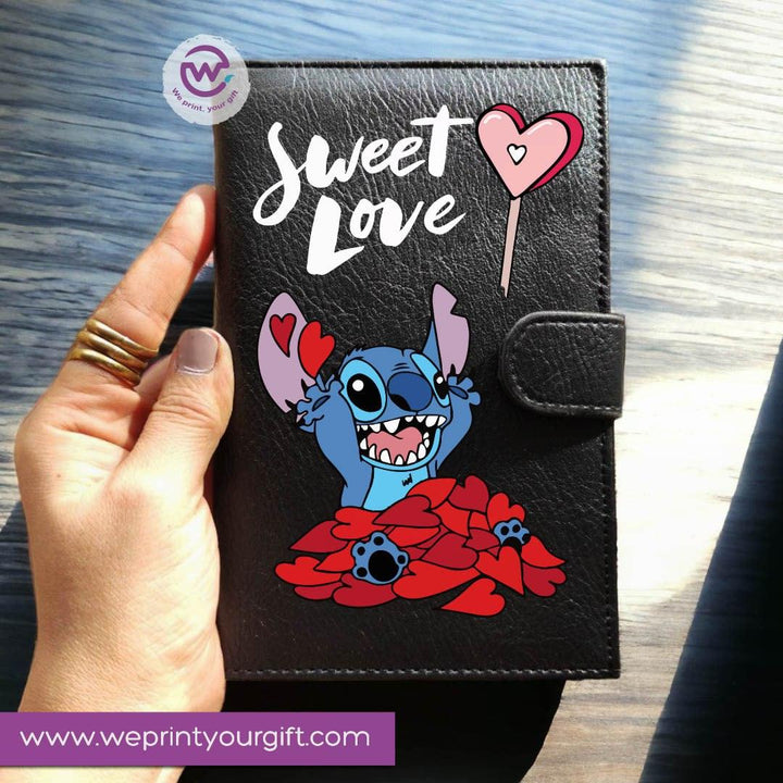 Leather wallet for women - Stitch (Lilo & Stitch) - weprint.yourgift