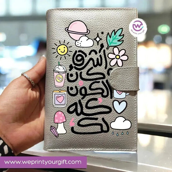 Leather wallet - inspirational quotes - WE PRINT