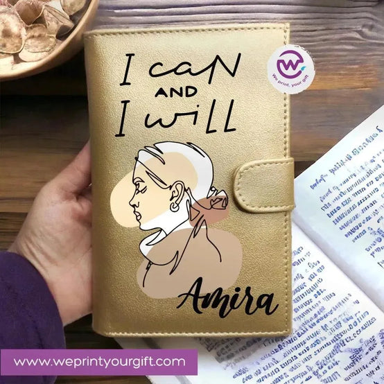 Leather wallet -Names Desings - WE PRINT