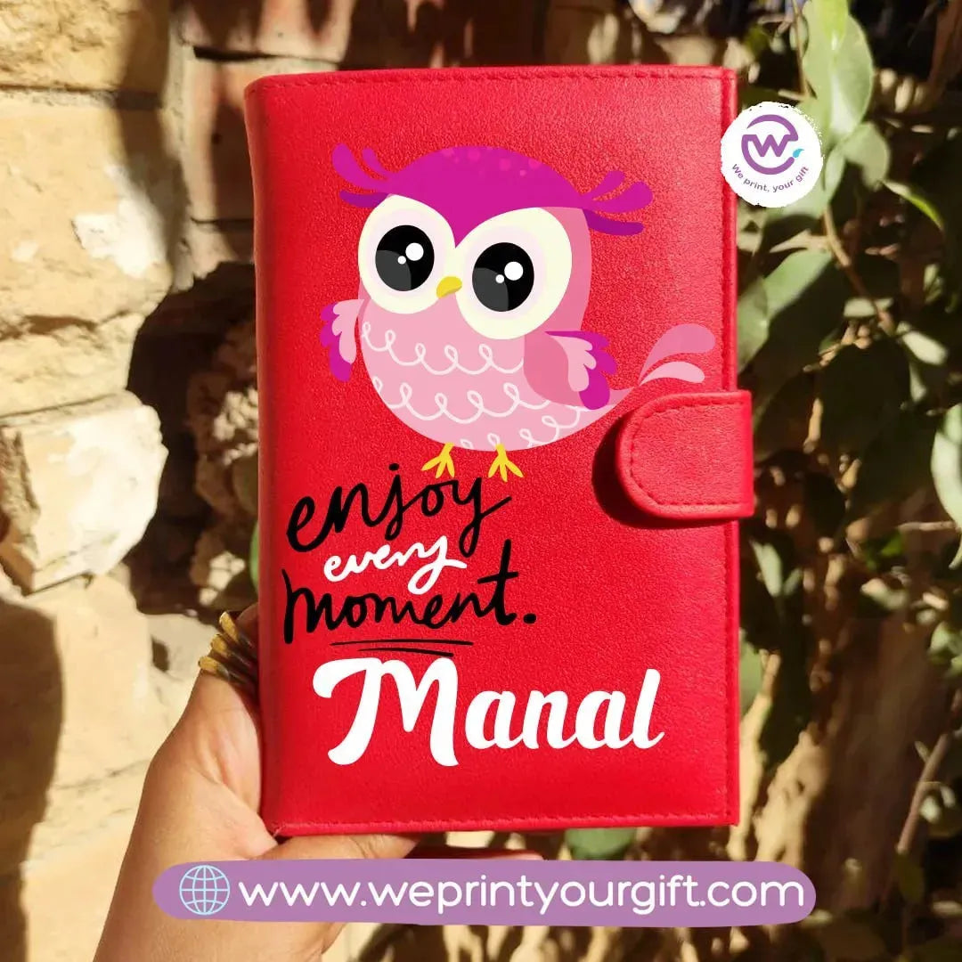 leather wallet-Owl - WE PRINT