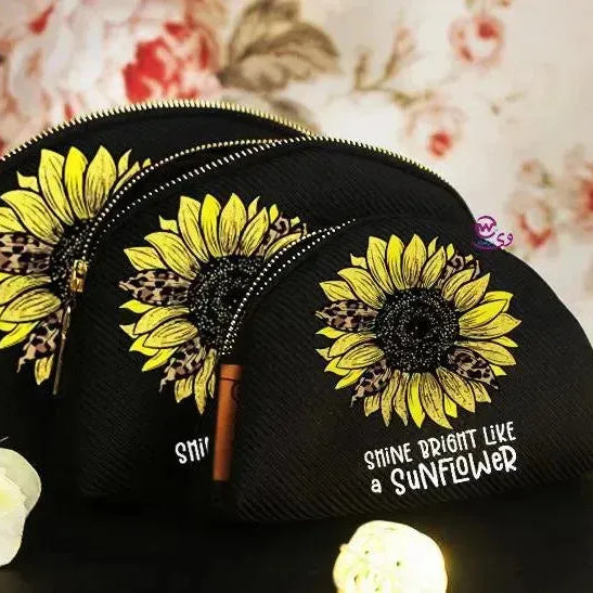 Make-up cases set - Sunflower Names - WE PRINT