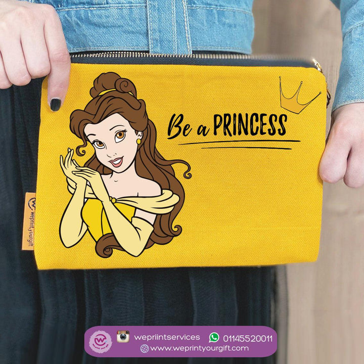 Makeup & Pencil Case-Cottons Duck - Beauty and the Beast - weprint.yourgift