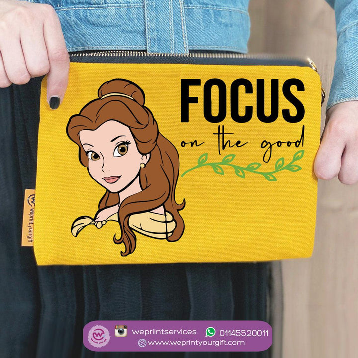Makeup & Pencil Case-Cottons Duck - Beauty and the Beast - weprint.yourgift