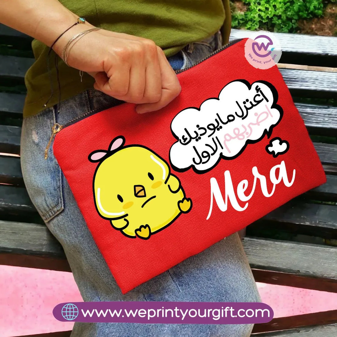 Makeup & Pencil Case- Chick comic - WE PRINT