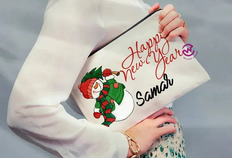 Makeup & Pencil Case- Christmas - WE PRINT