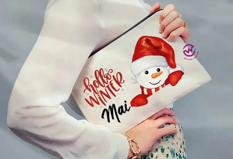 Makeup & Pencil Case- Christmas - WE PRINT