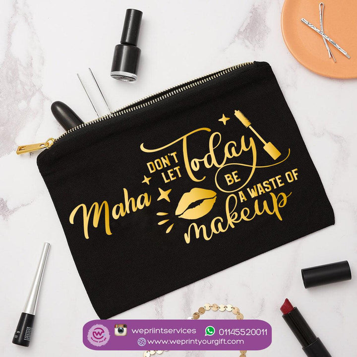 Makeup & Pencil Case-Cottons Duck -Names - weprint.yourgift