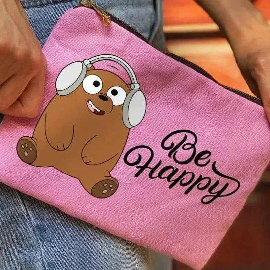 Makeup & Pencil Case-Cottons Duck - We Bear Bears - WE PRINT