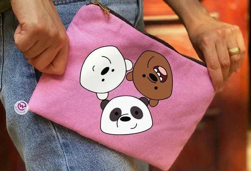 Makeup & Pencil Case-Cottons Duck - We Bear Bears - WE PRINT