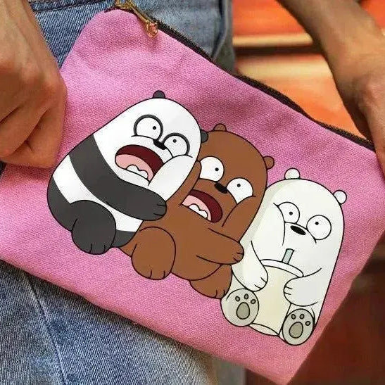 Makeup & Pencil Case-Cottons Duck - We Bear Bears - WE PRINT