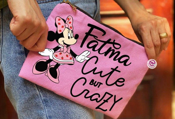 Makeup & Pencil Case-Cottons Duck - Minnie Mouse - weprint.yourgift